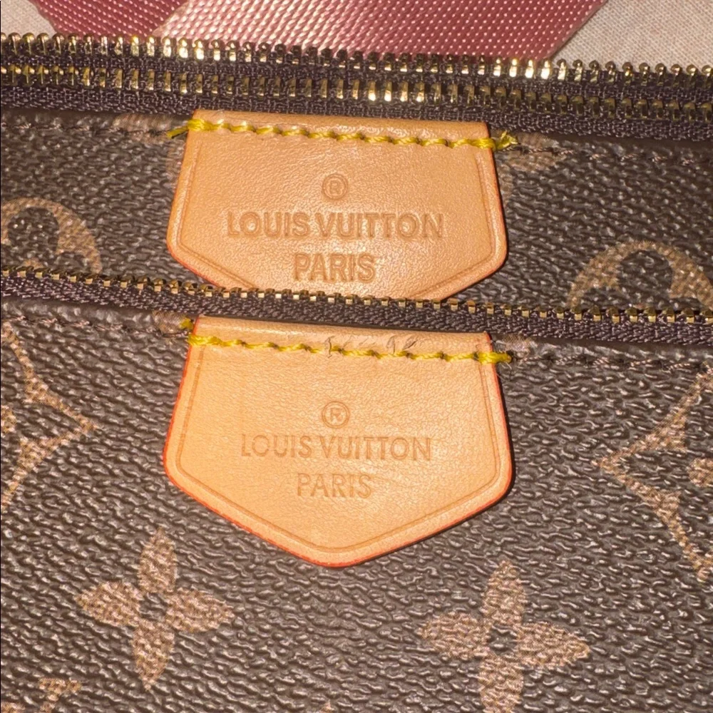 Louis Vuitton Monogram Multi Pochette with Pink Strap-READ THE ENTIRE LISTING - Picture 10 of 13
